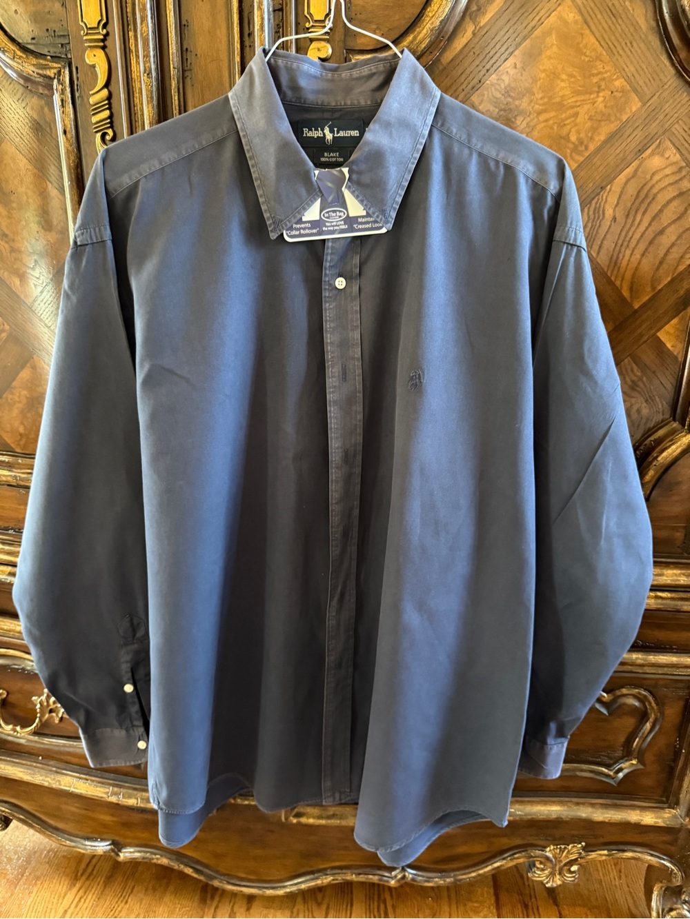 Ralph Lauren Navy Long-Sleeve Casual Button-Down Shirt
